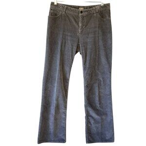 J. Jill Stretch Corduroy Jeans Boot Cut Silver Grey Mid Rise Autumn  Women's 10